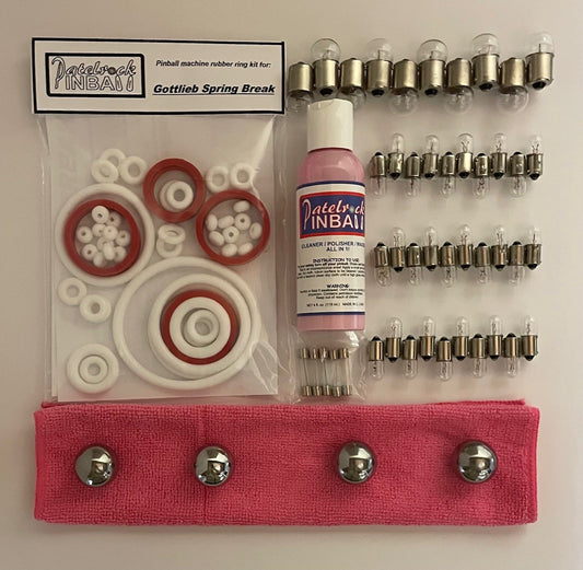 Gottlieb Spring Break Pinball Machine Maintenance Kit
