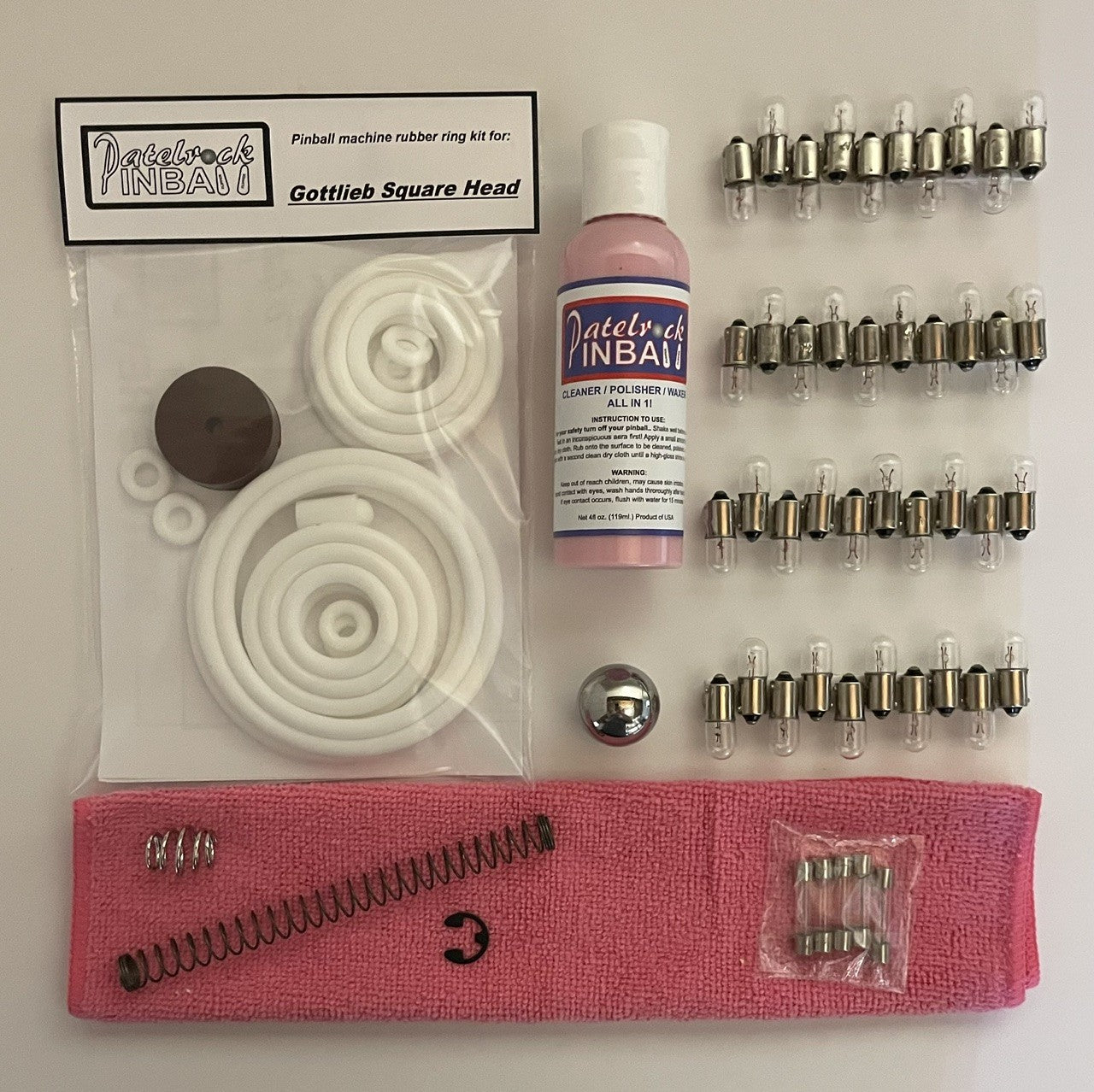 Gottlieb Square Head Pinball Machine Maintenance Kit