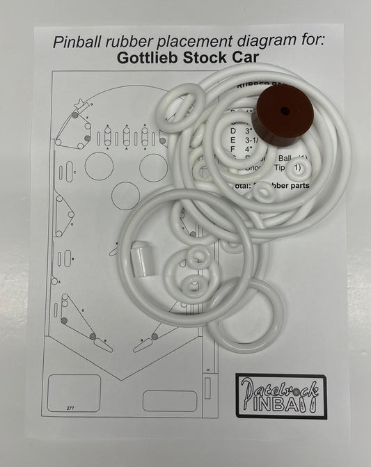 Gottlieb Stock Car Pinball Machine Maintenance Kit