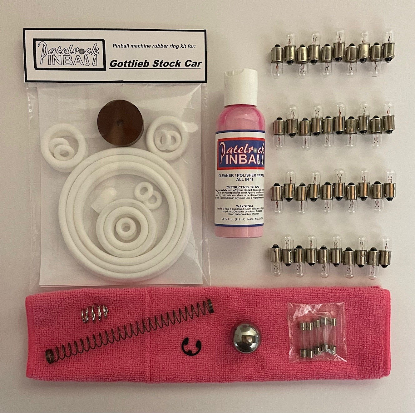 Gottlieb Stock Car Pinball Machine Maintenance Kit