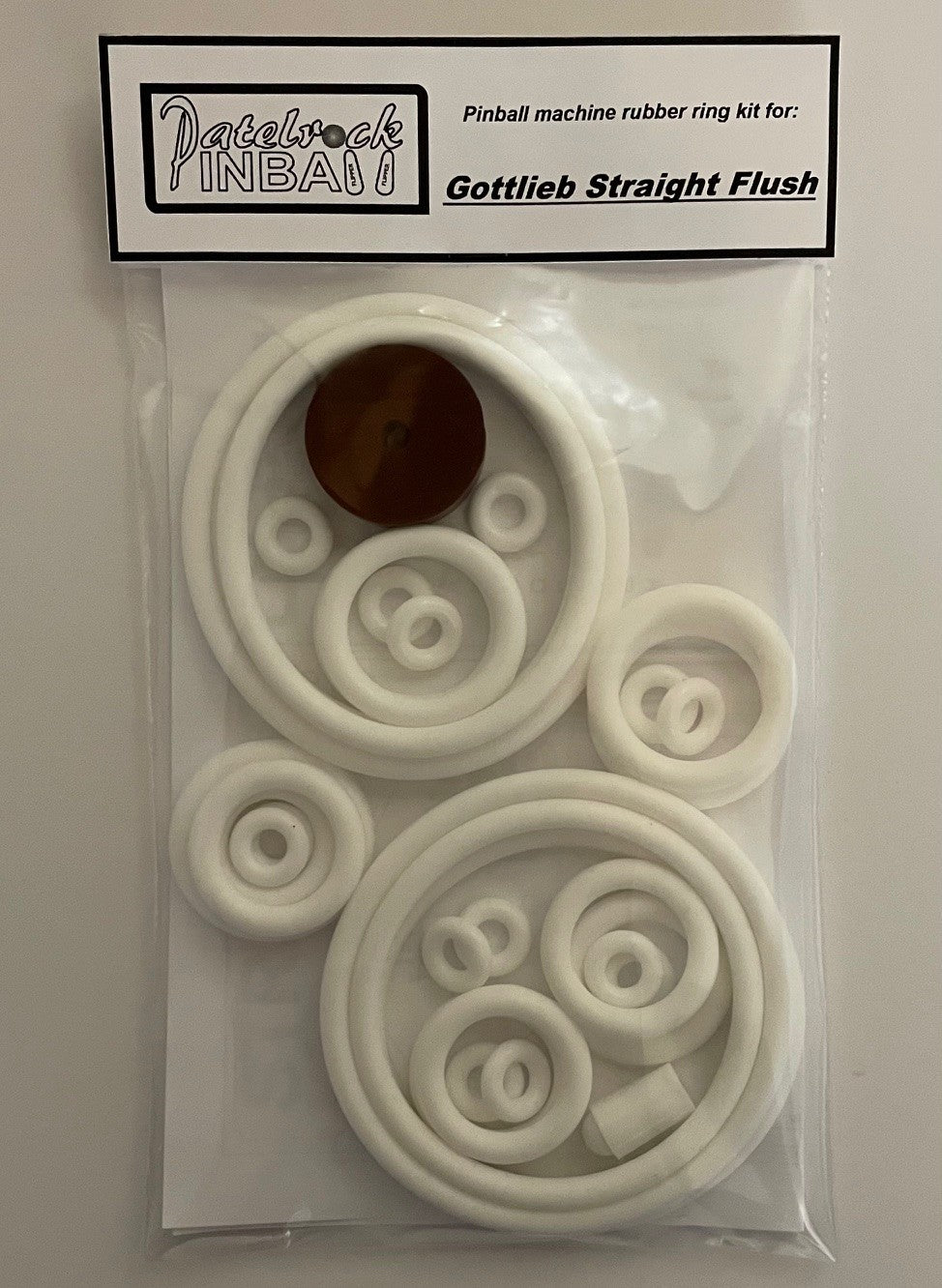 Gottlieb Straight Flush Pinball Machine Rubber Ring Kit
