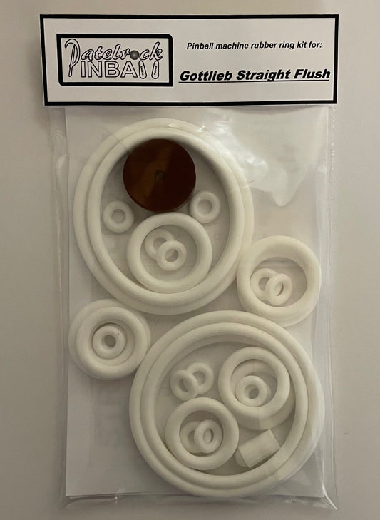 Gottlieb Straight Flush Pinball Machine Rubber Ring Kit