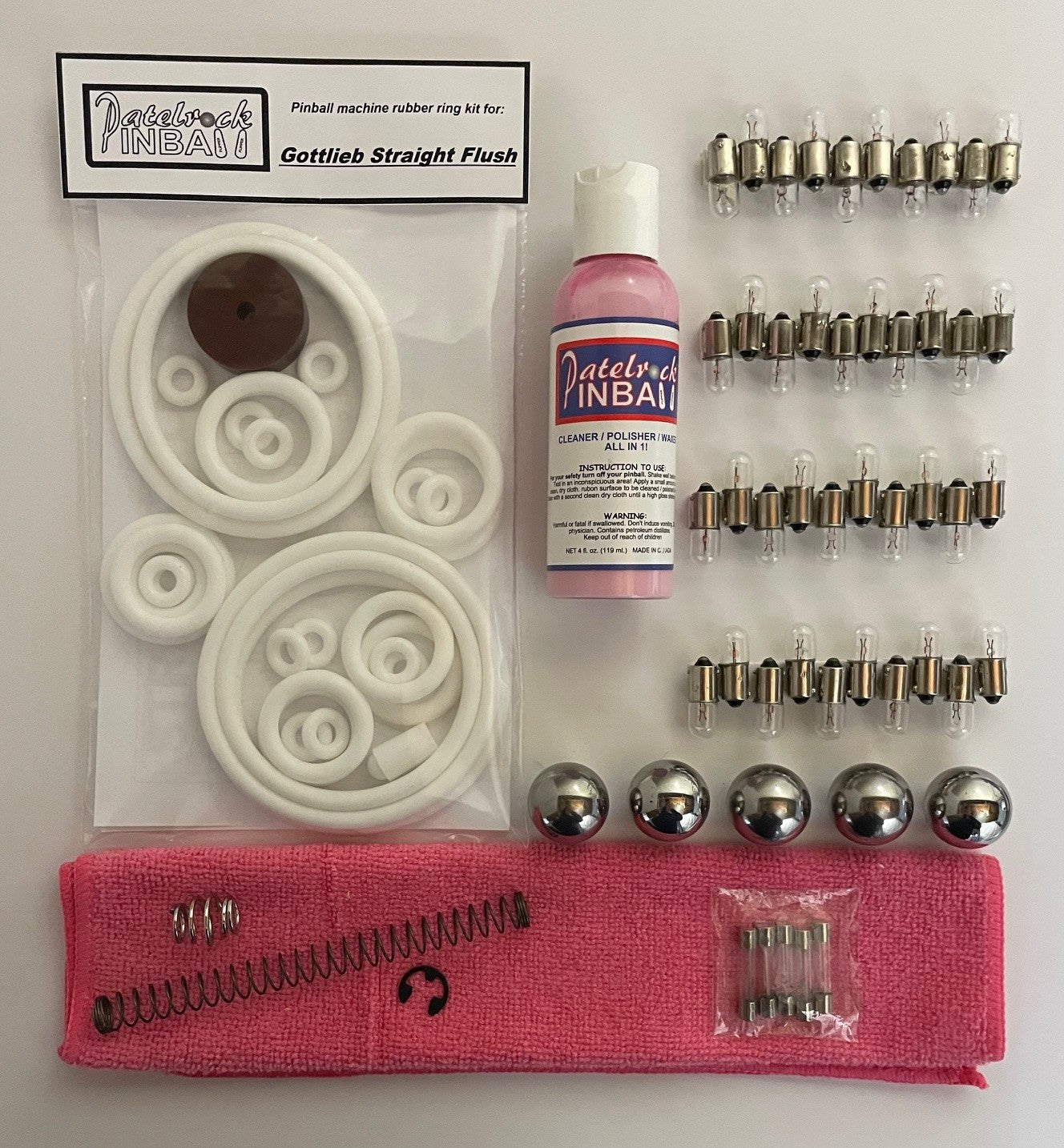 Gottlieb Straight Flush Pinball Machine Maintenance Kit
