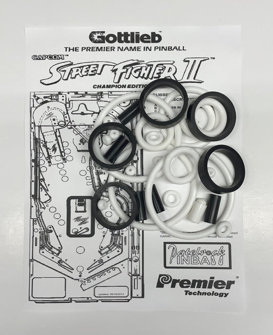 Gottlieb Street Fighter II Pinball Machine Rubber Ring Kit