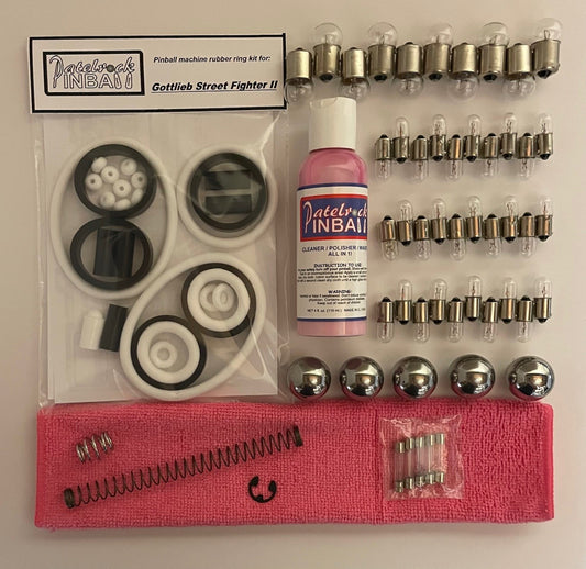 Gottlieb Street Fighter II Pinball Machine Maintenance Kit