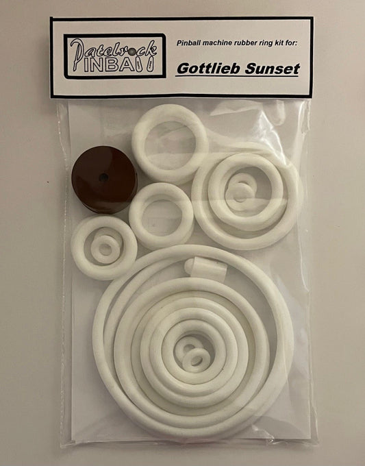 Gottlieb Sunset Pinball Machine Rubber Ring Kit