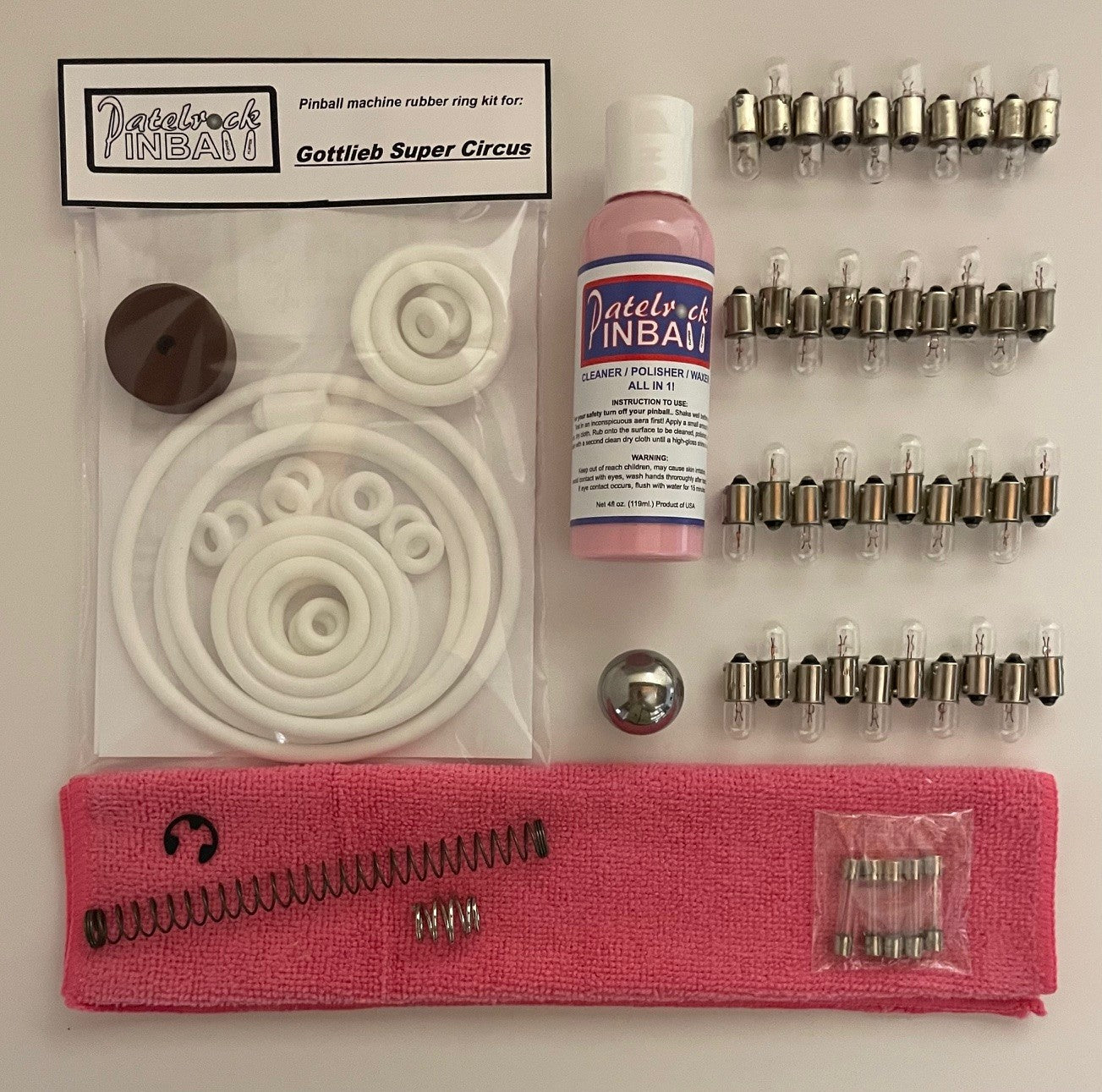 Gottlieb Super Circus Pinball Machine Maintenance Kit