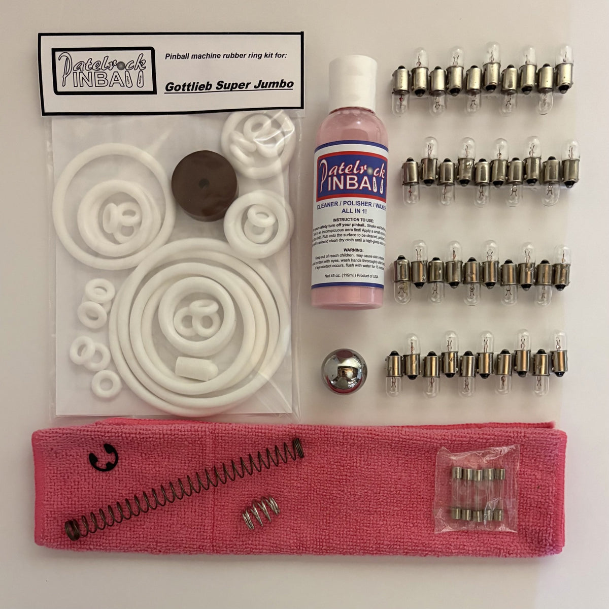 Gottlieb Super Jumbo Pinball Machine Maintenance Kit