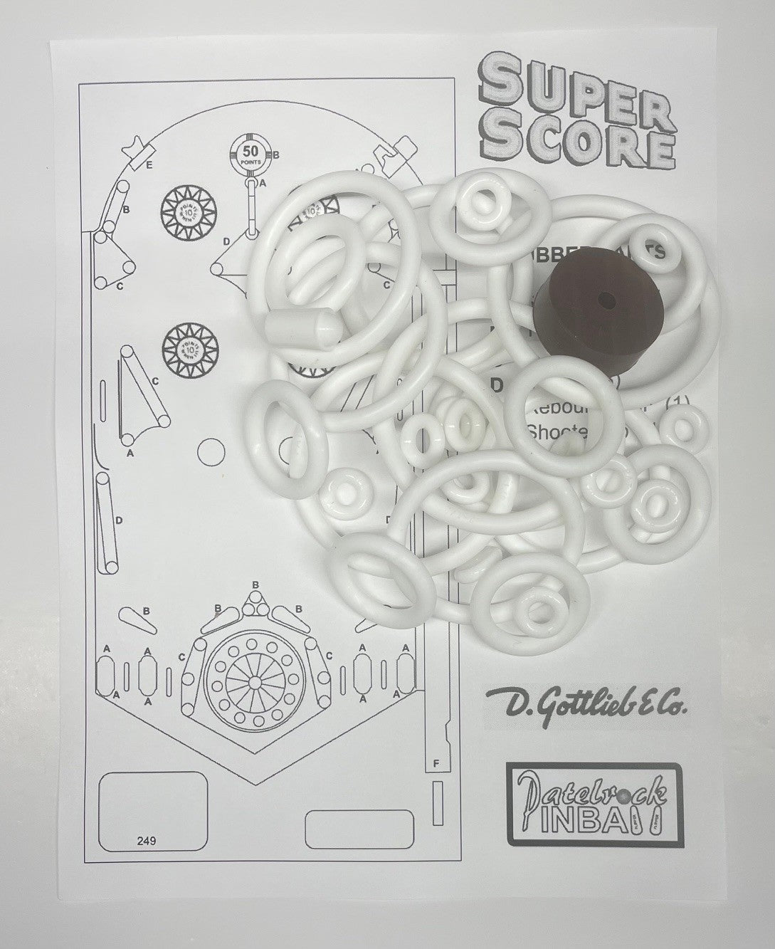 Gottlieb Super Score Pinball Machine Rubber Ring Kit