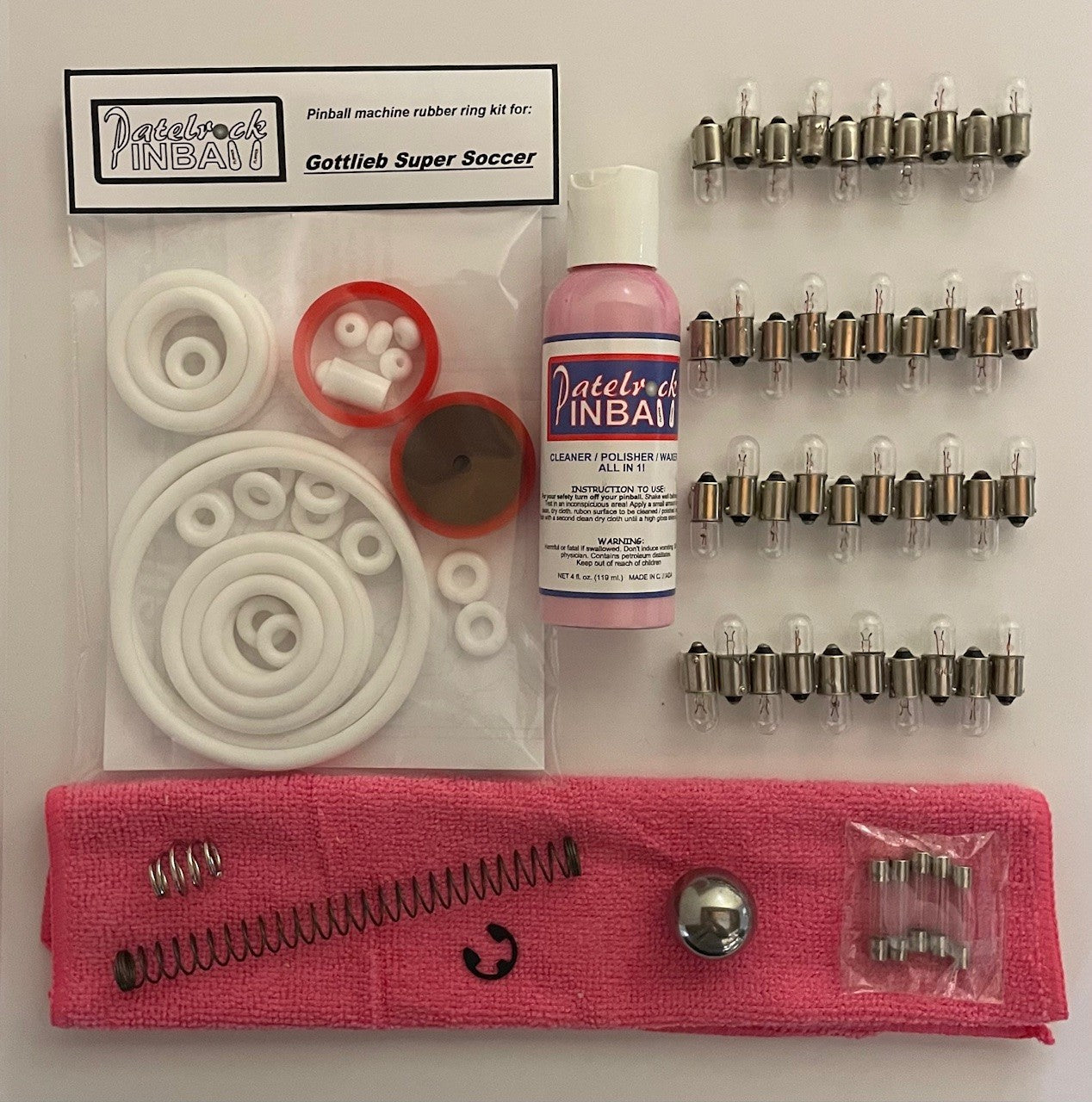 Gottlieb Super Soccer Pinball Machine Maintenance Kit