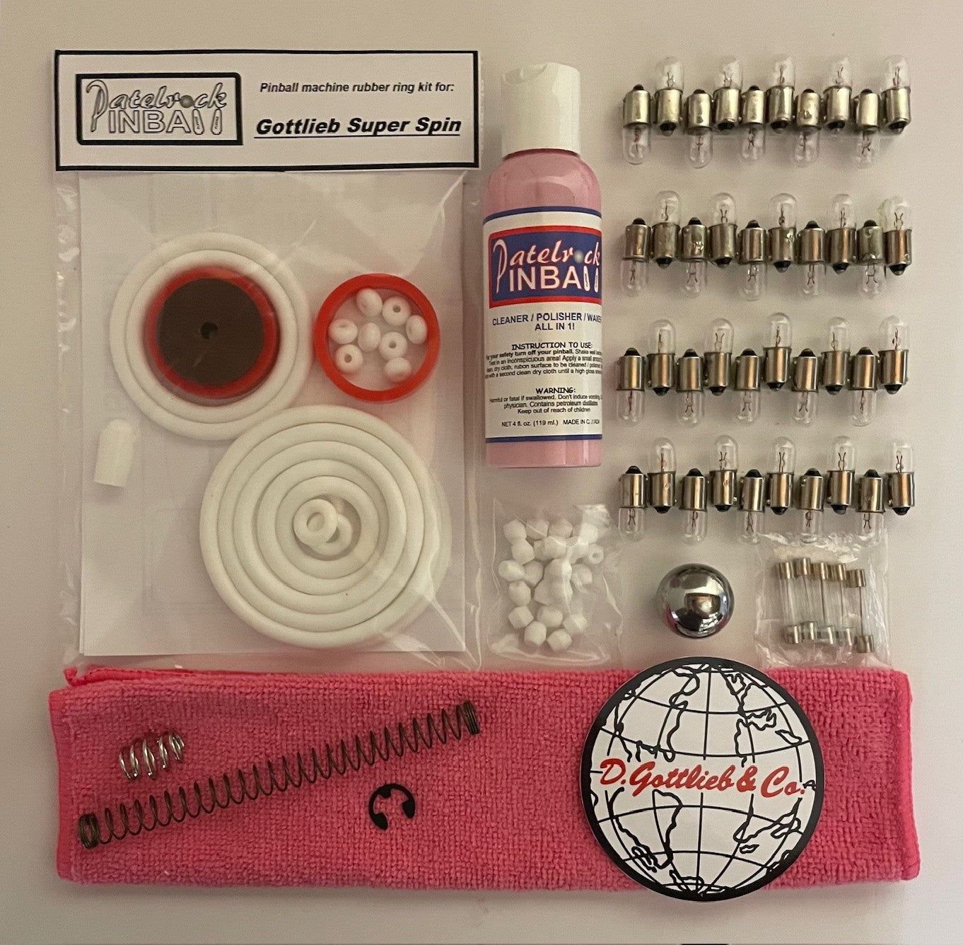 Gottlieb Super Spin Pinball Machine Maintenance Kit
