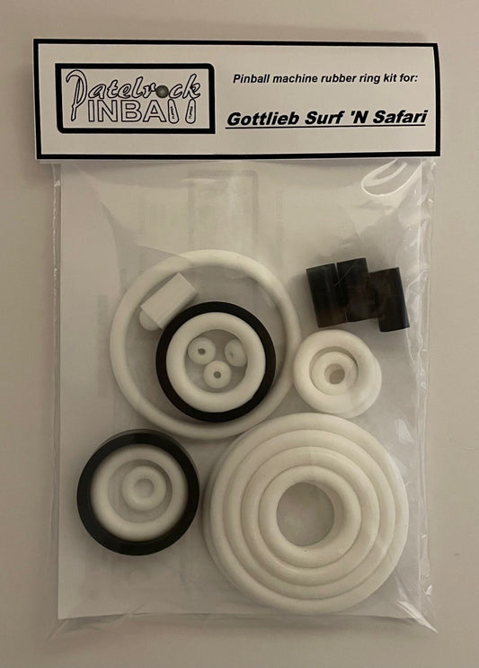 Gottlieb Surf 'n Safari Pinball Machine Rubber Ring Kit