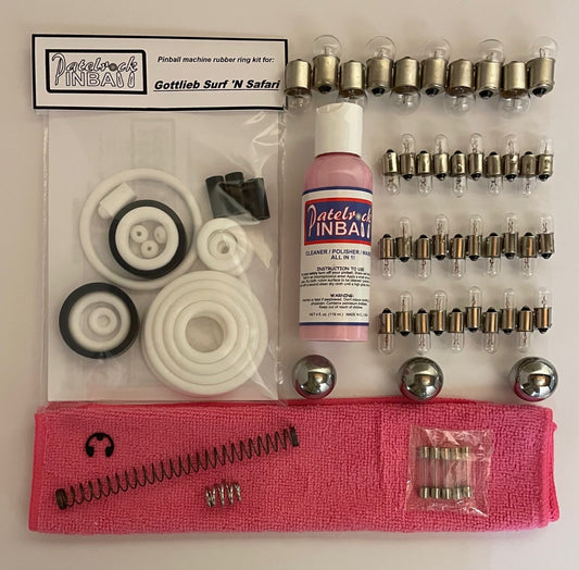 Gottlieb Surf 'N Safari Pinball Machine Maintenance Kit