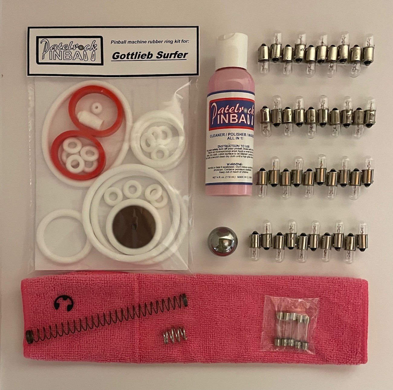 Gottlieb Surfer Pinball Machine Maintenance Kit