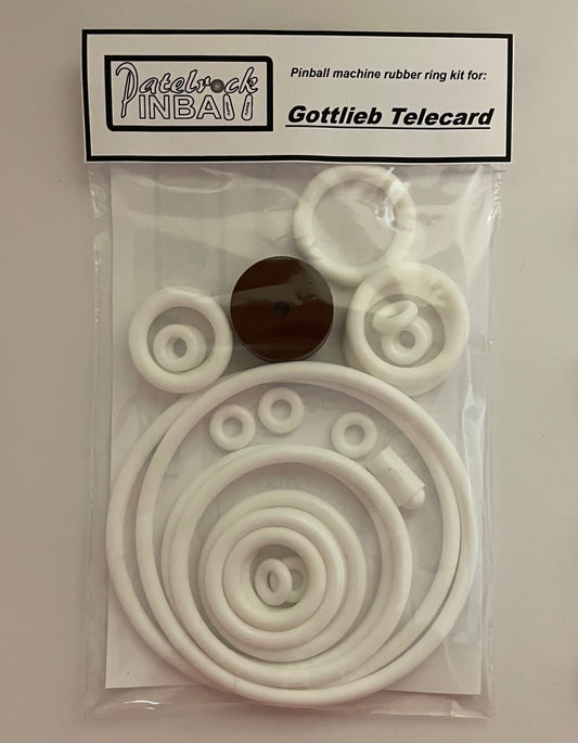 Gottlieb Telecard Pinball Machine Rubber Ring Kit