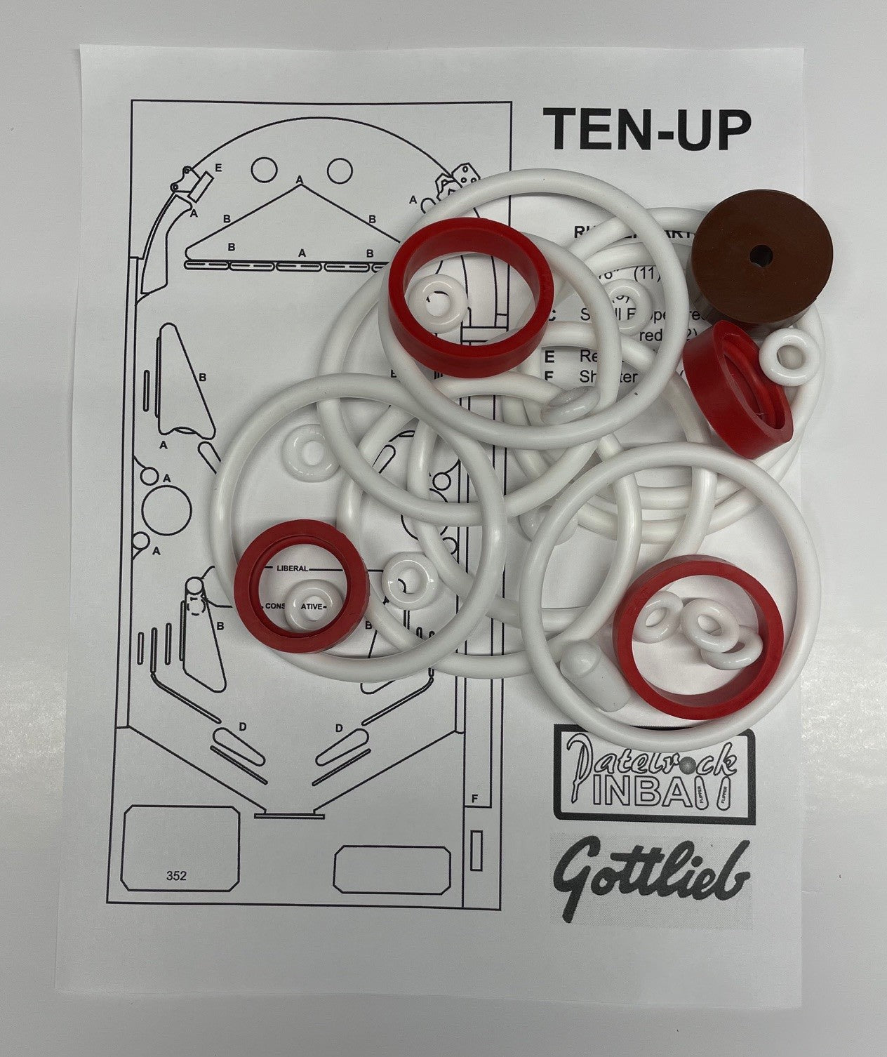 Gottlieb Ten Up Pinball Machine Maintenance Kit