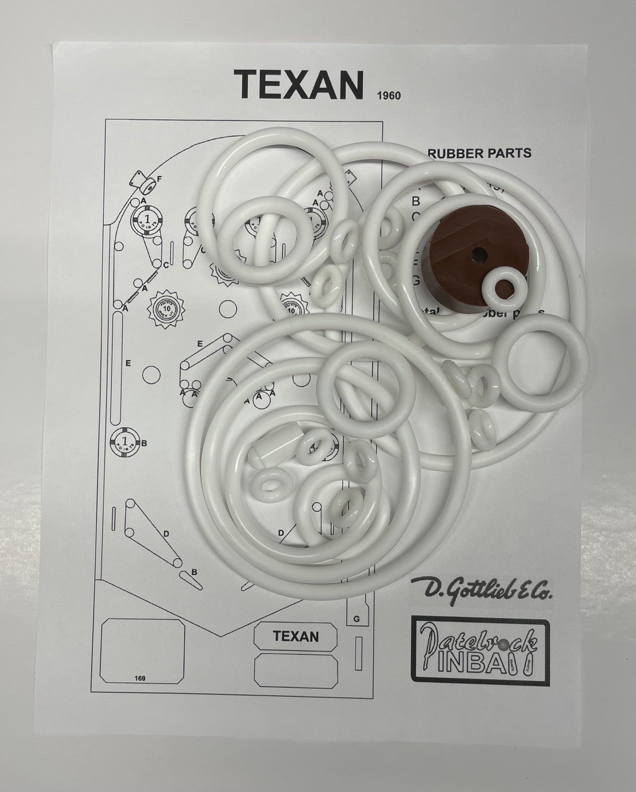 Gottlieb Texan Pinball Machine Maintenance Kit