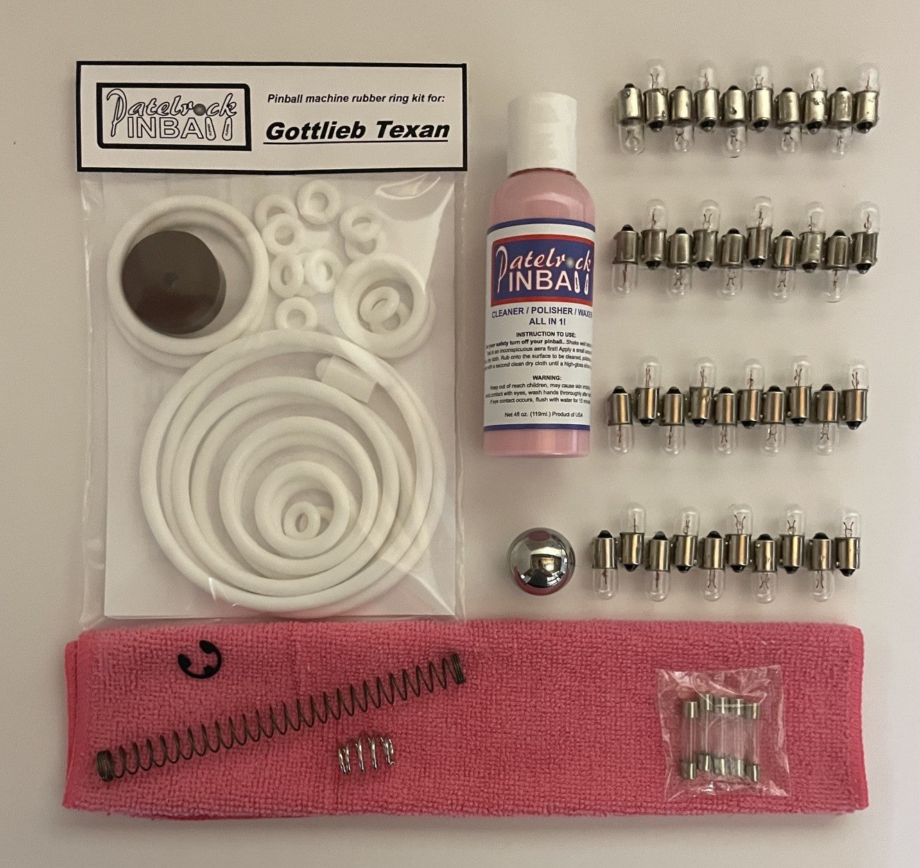 Gottlieb Texan Pinball Machine Maintenance Kit