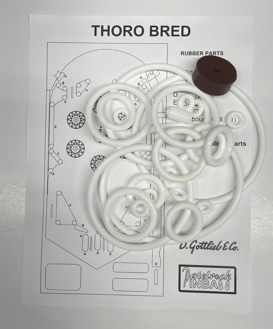 Gottlieb Thoro Bred Pinball Machine Rubber Ring Kit