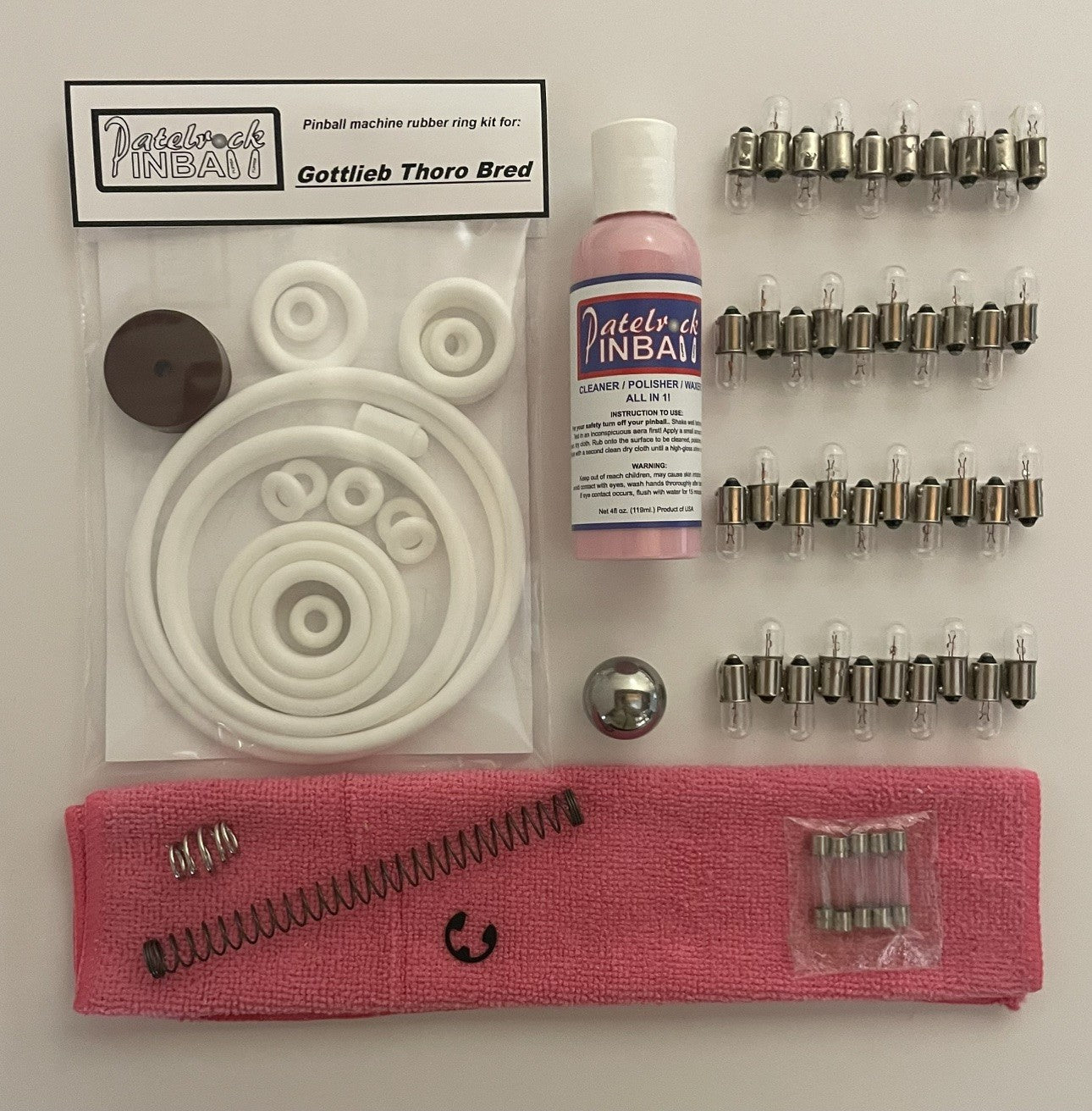 Gottlieb Thoro Bred Pinball Machine Maintenance Kit