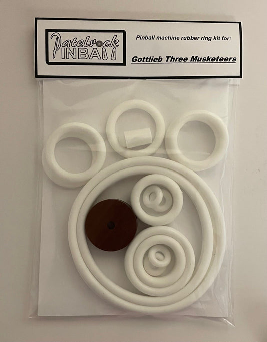 Gottlieb Three Musketeers Pinball Machine Rubber Ring Kit
