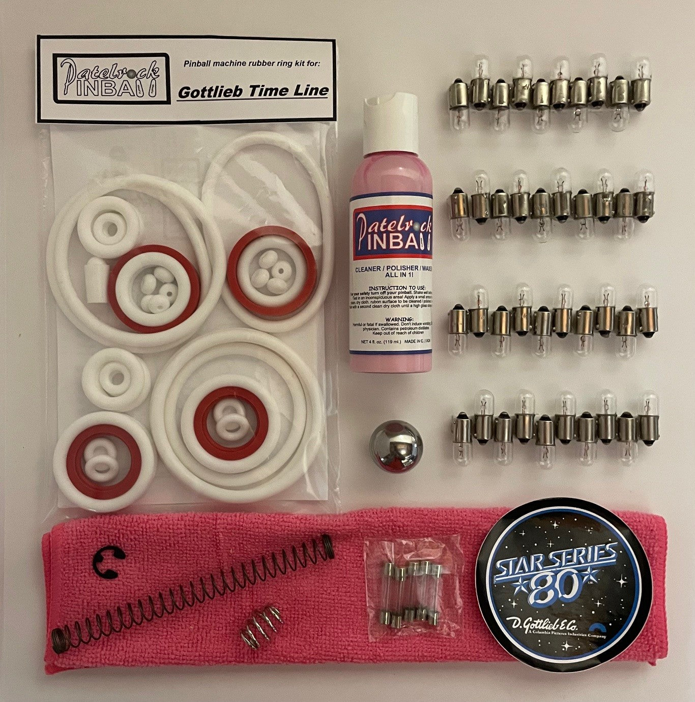 Gottlieb Time Line Pinball Machine Maintenance Kit