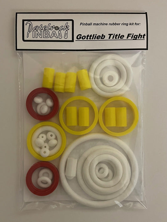 Gottlieb Title Fight Pinball Machine Rubber Ring Kit