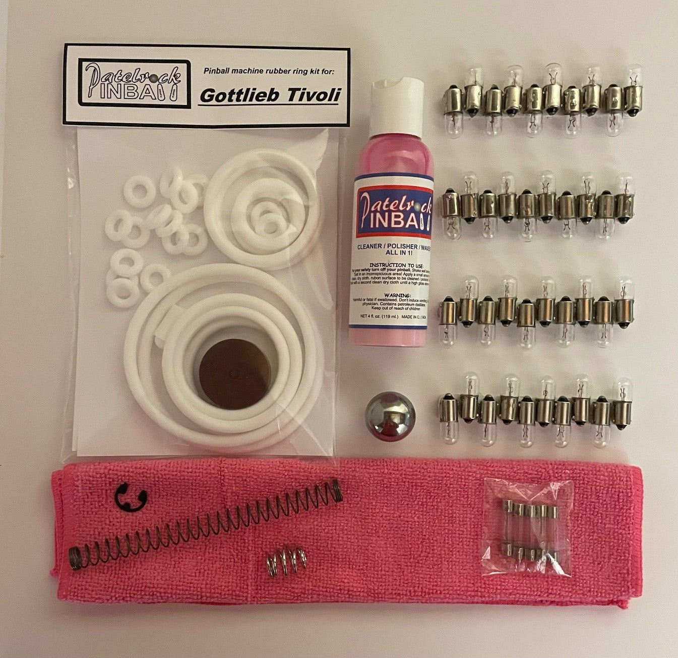 Gottlieb Tivoli Pinball Machine Maintenance Kit