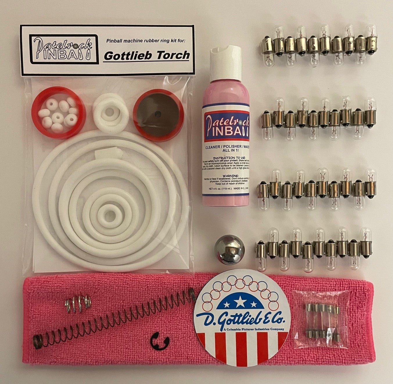 Gottlieb Torch Pinball Machine Maintenance Kit