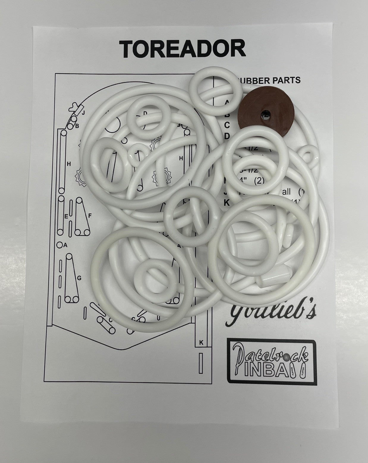 Gottlieb Toreador Pinball Machine Maintenance Kit