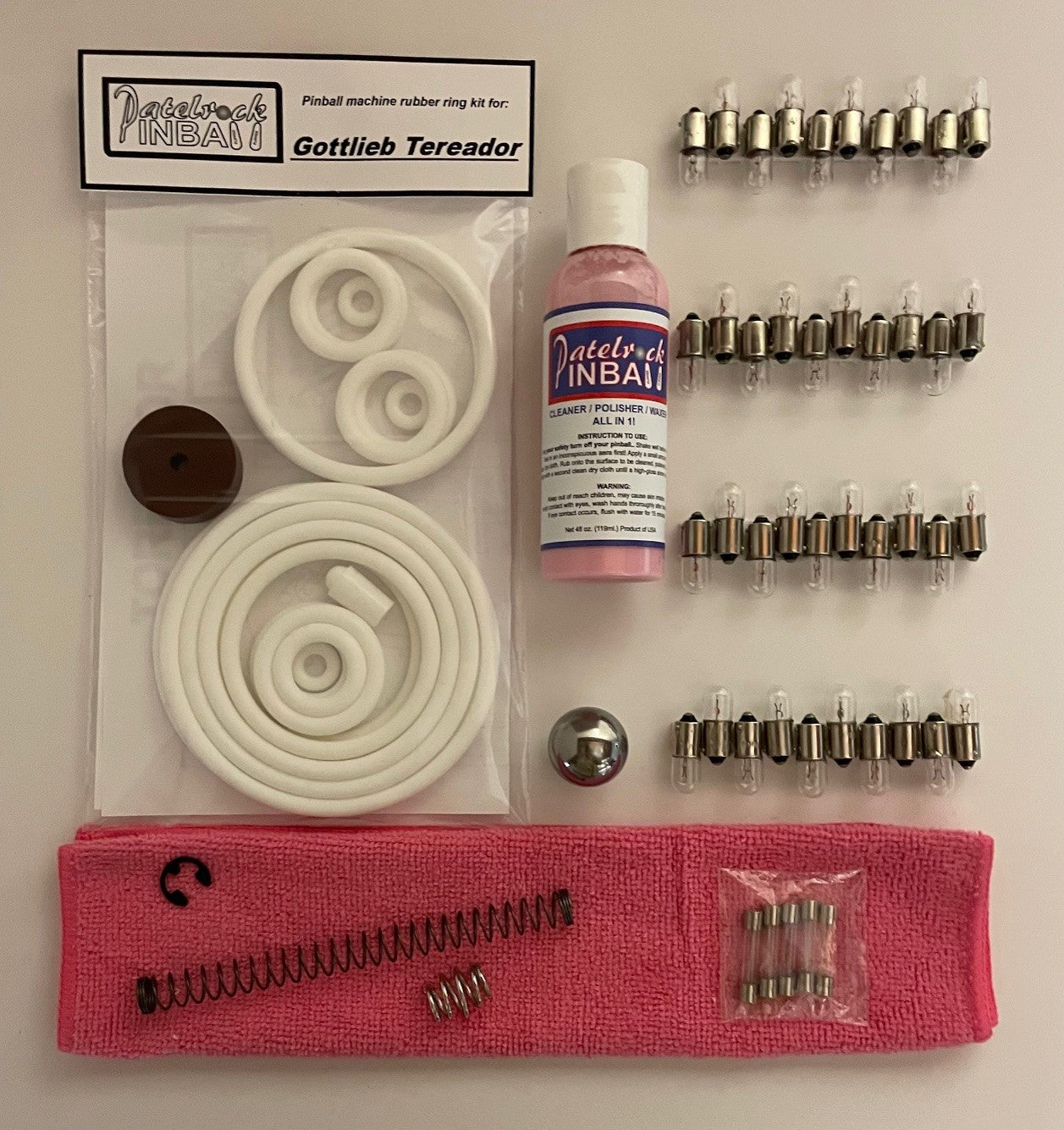 Gottlieb Toreador Pinball Machine Maintenance Kit