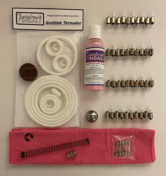 Gottlieb Toreador Pinball Machine Maintenance Kit