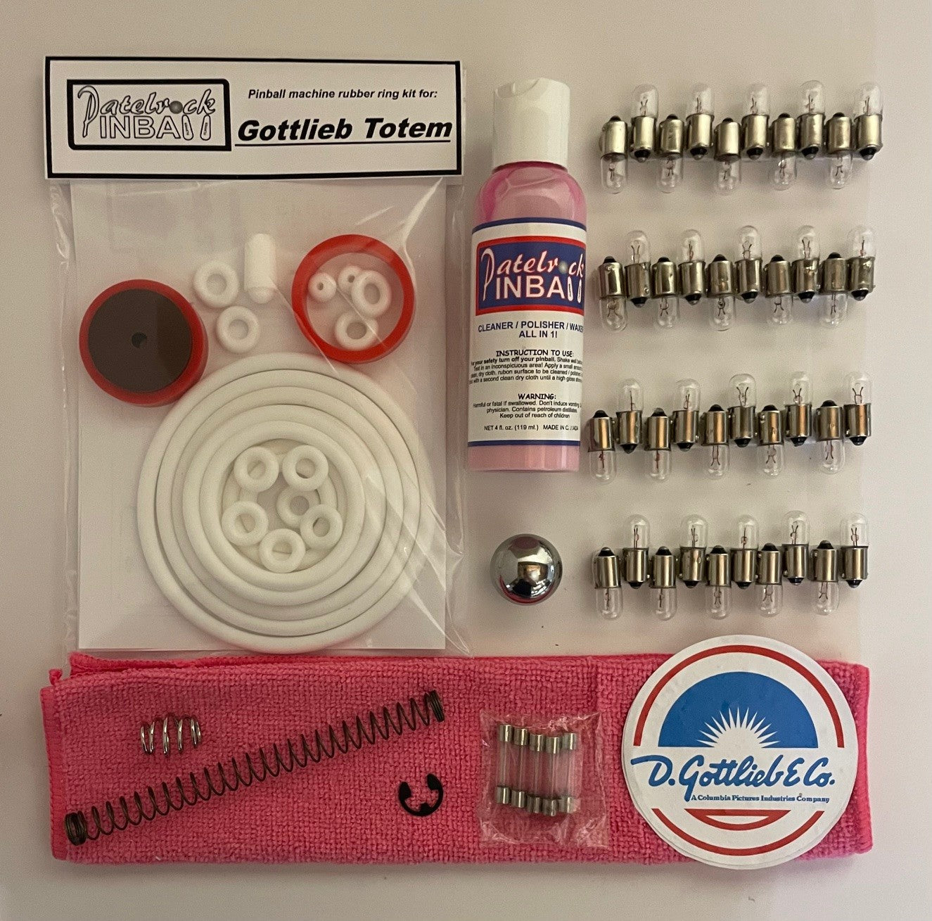 Gottlieb Totem Pinball Machine Maintenance Kit