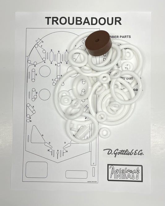 Gottlieb Troubadour Pinball Machine Maintenance Kit