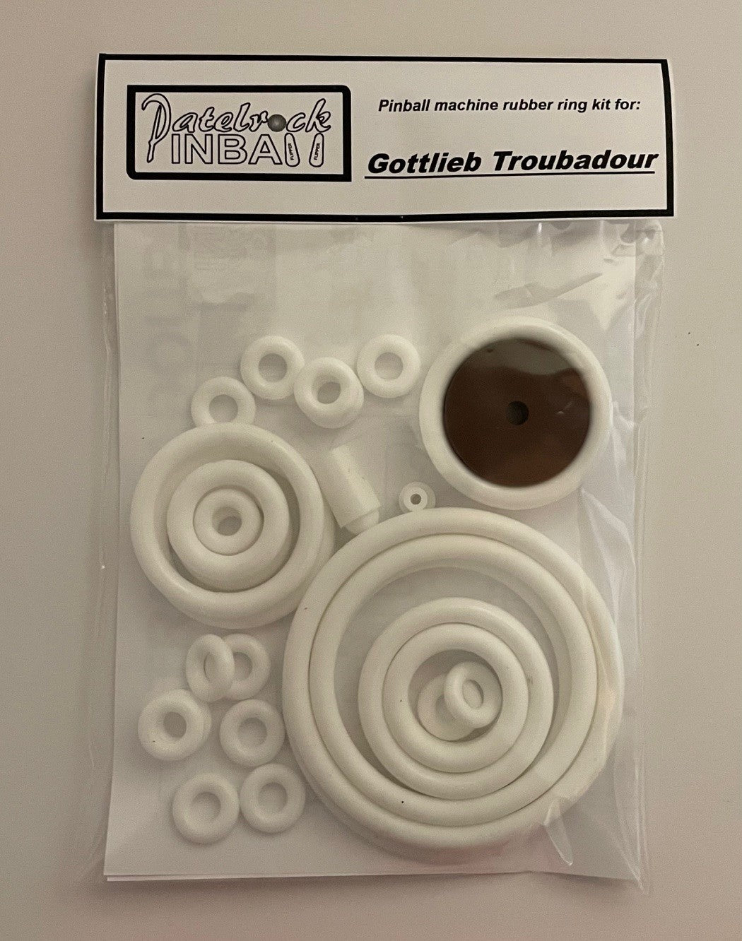 Gottlieb Troubadour Pinball Machine Rubber Ring Kit
