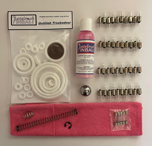 Gottlieb Troubadour Pinball Machine Maintenance Kit