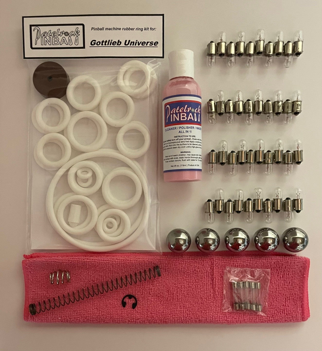Gottlieb Universe Pinball Machine Maintenance Kit