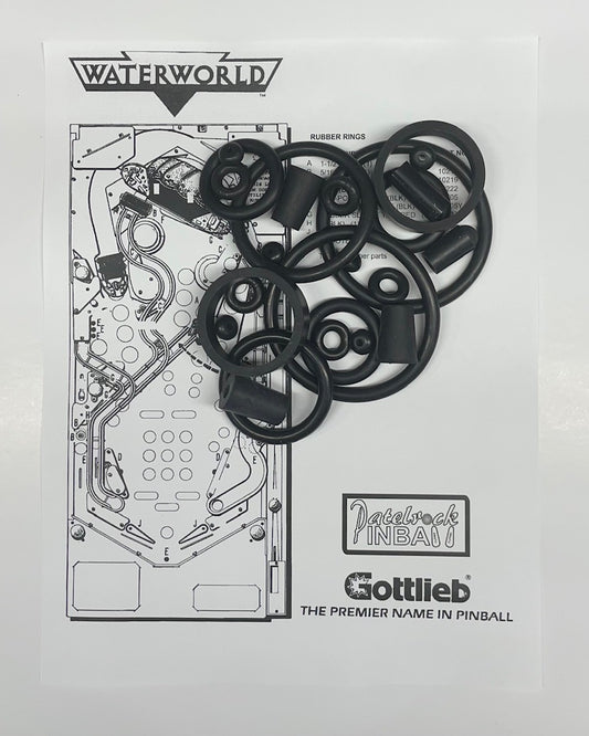 Gottlieb Waterworld Pinball Machine Rubber Ring Kit