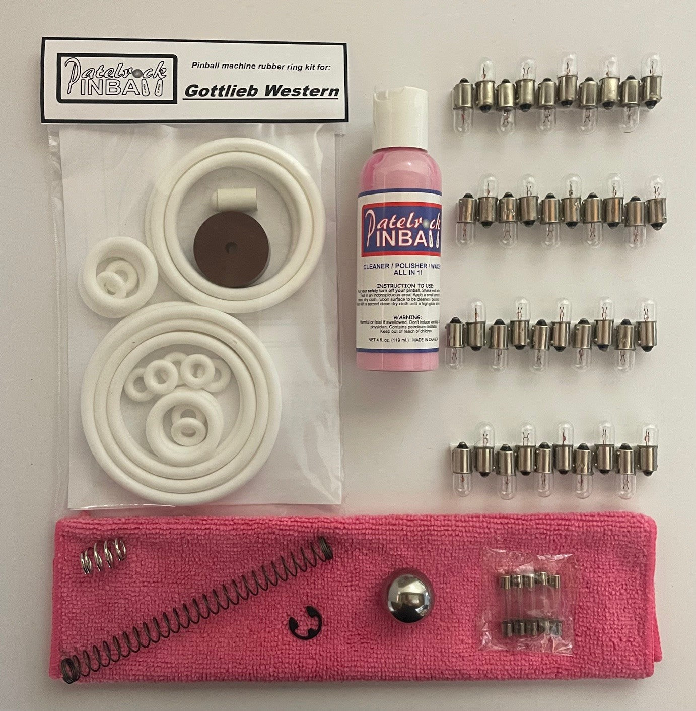 Gottlieb Western Pinball Machine Maintenance Kit