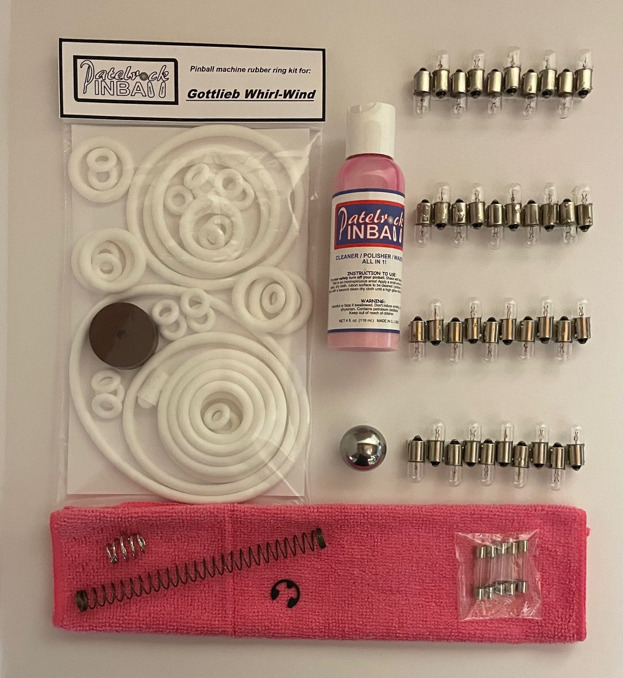 Gottlieb Whirl-Wind Pinball Machine Maintenance Kit