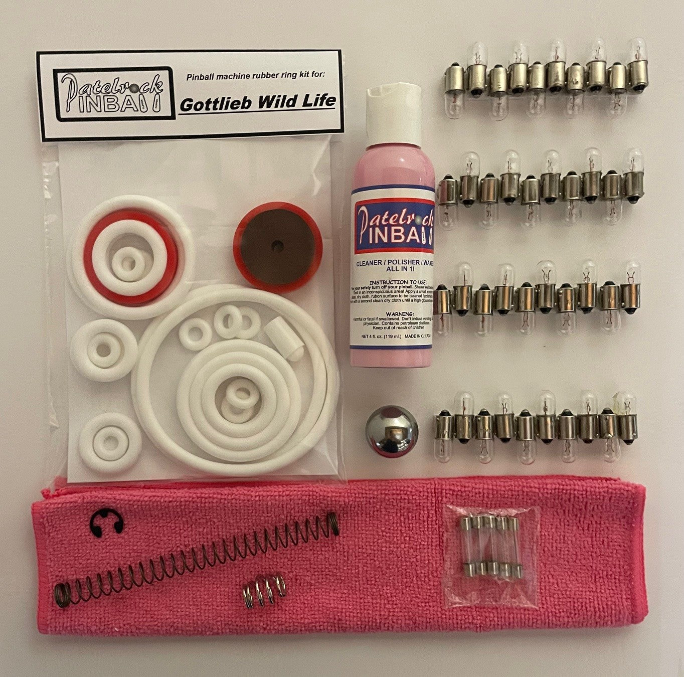 Gottlieb Wild Life Pinball Machine Maintenance Kit