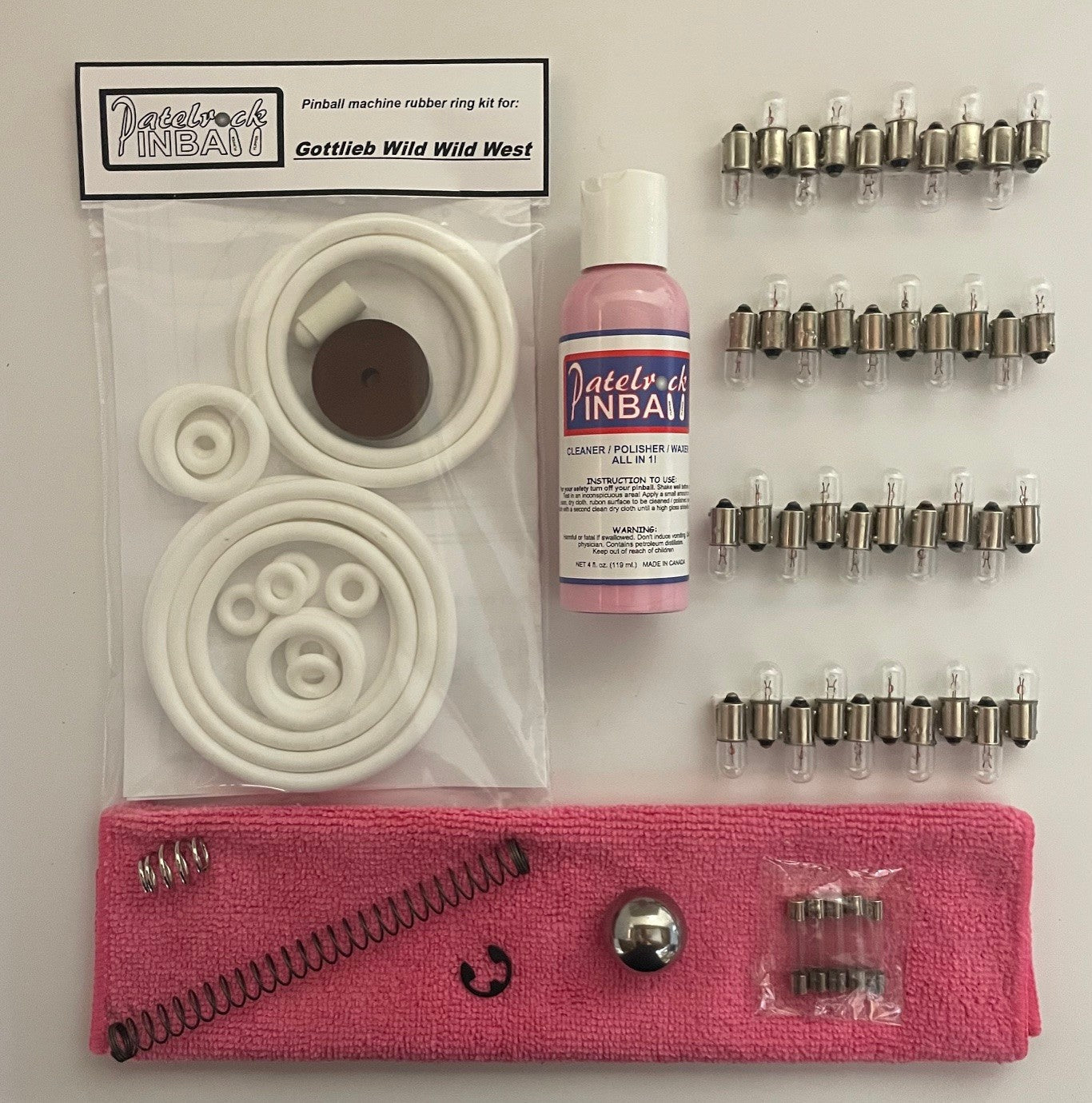 Gottlieb Wild Wild West Pinball Machine Maintenance Kit