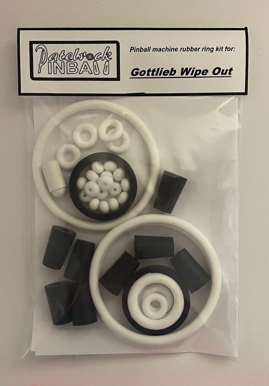 Gottlieb Wipe Out Pinball Machine Rubber Ring Kit