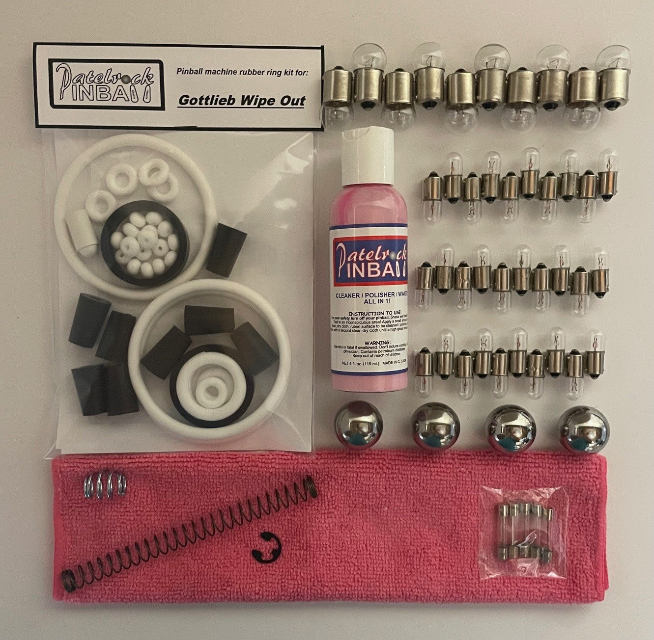 Gottlieb Wipe Out Pinball Machine Maintenance Kit