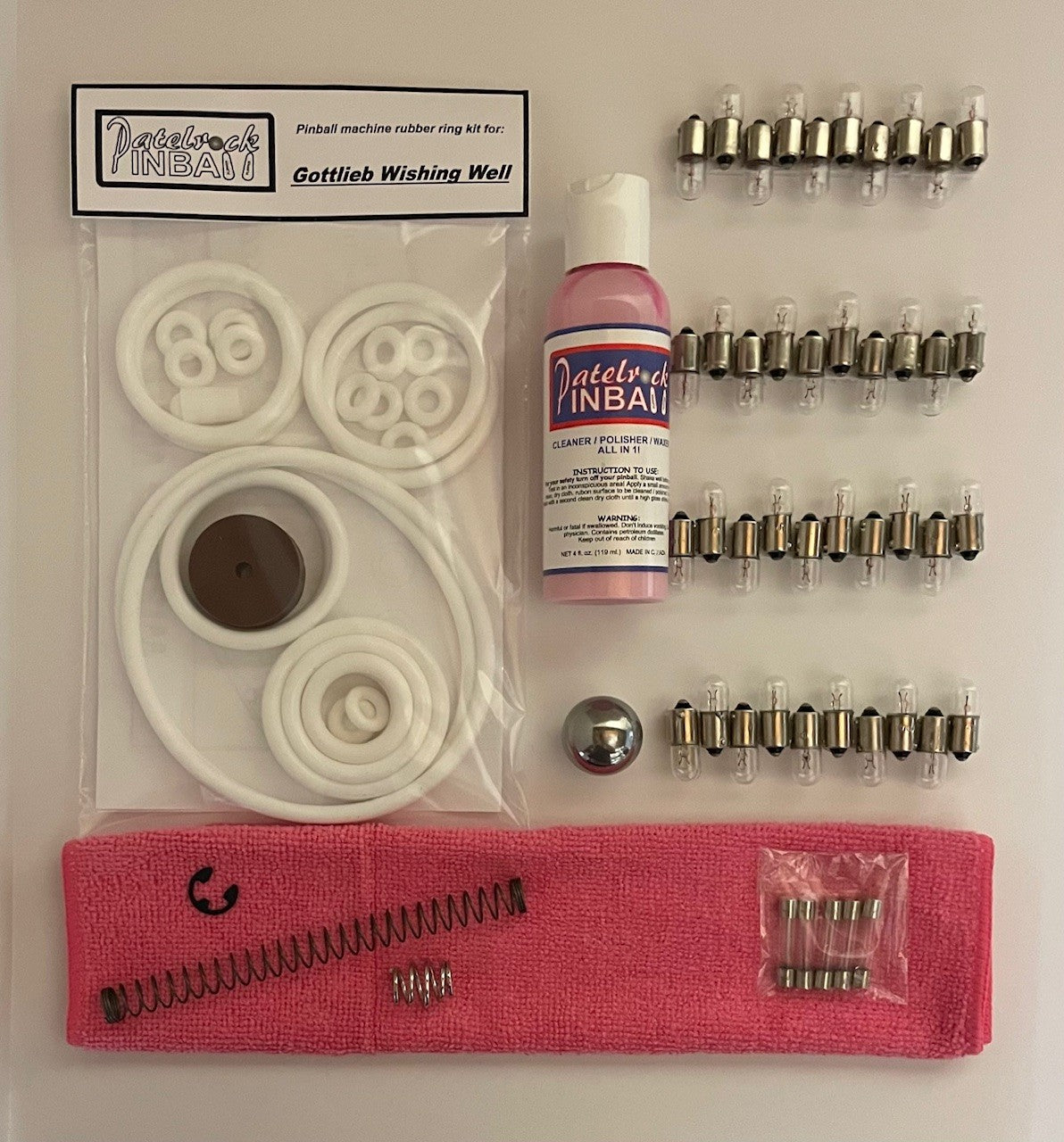 Gottlieb Wishing Well Pinball Machine Maintenance Kit