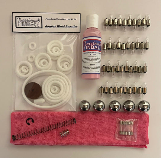 Gottlieb World Beauties Pinball Machine Maintenance Kit
