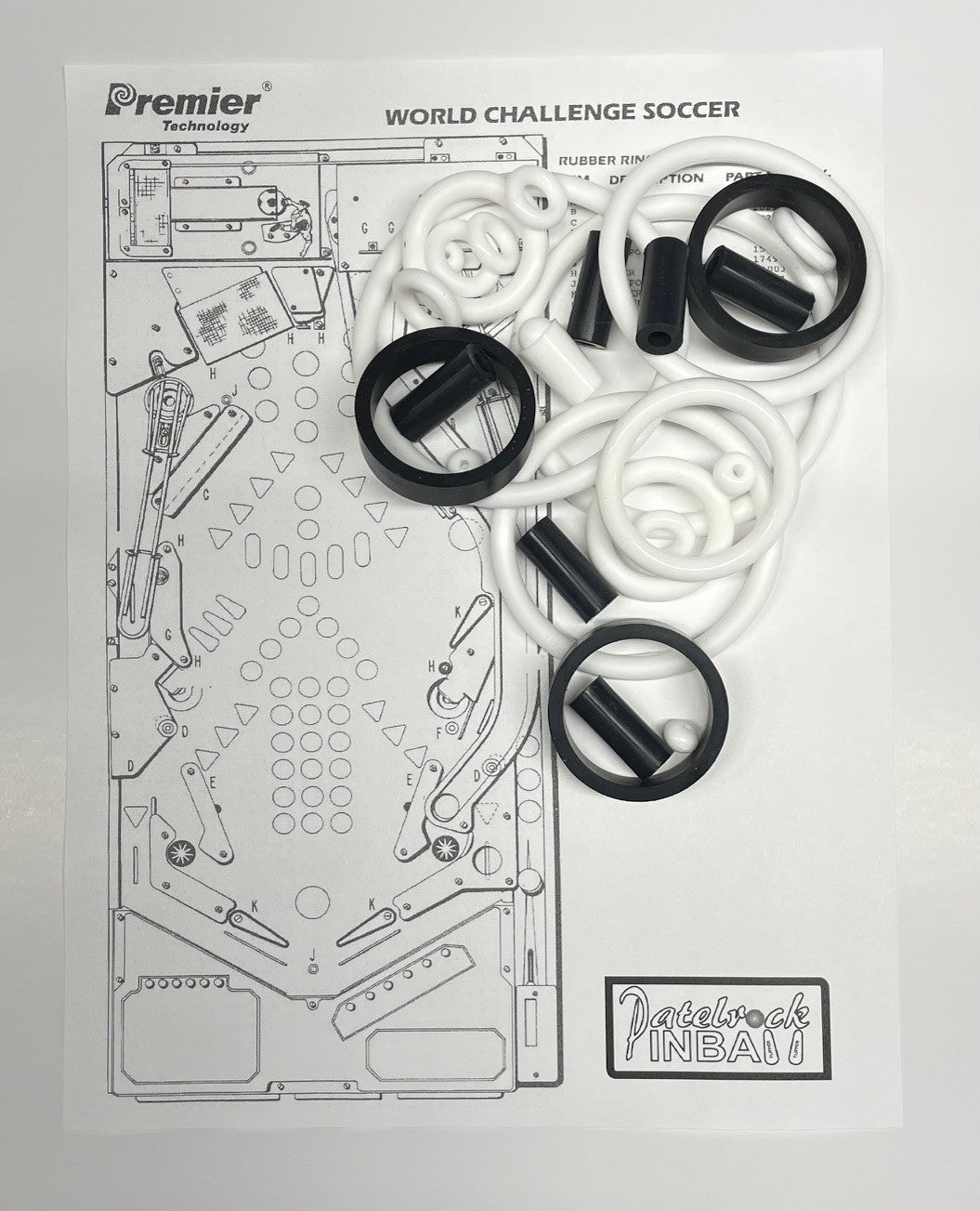 Gottlieb World Challenge Soccer Pinball Machine Maintenance Kit