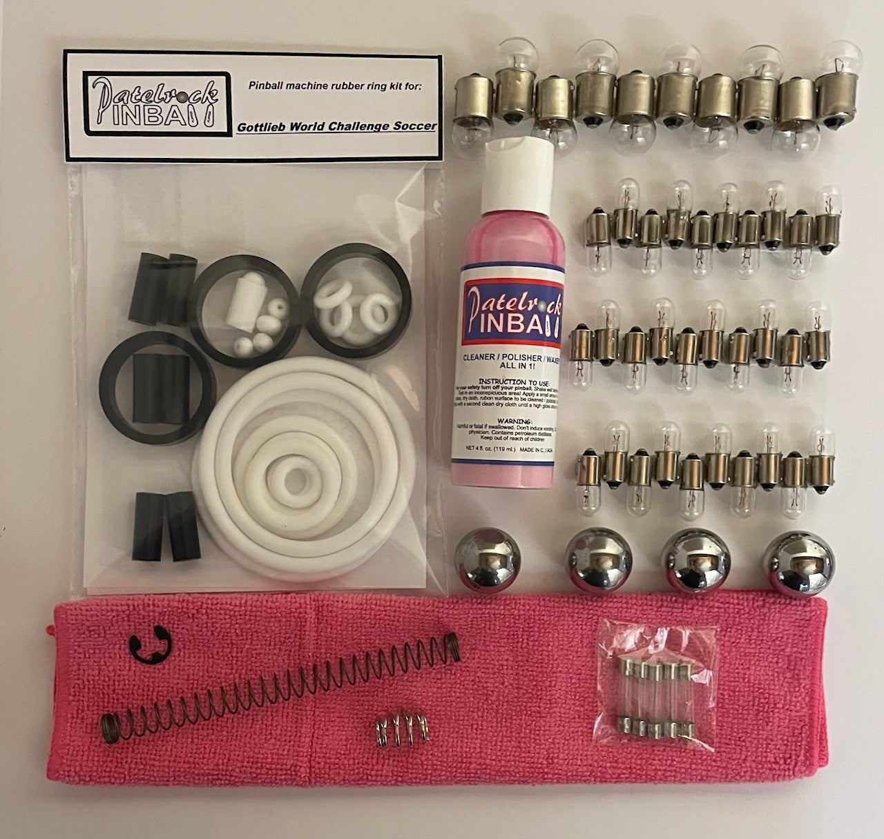Gottlieb World Challenge Soccer Pinball Machine Maintenance Kit