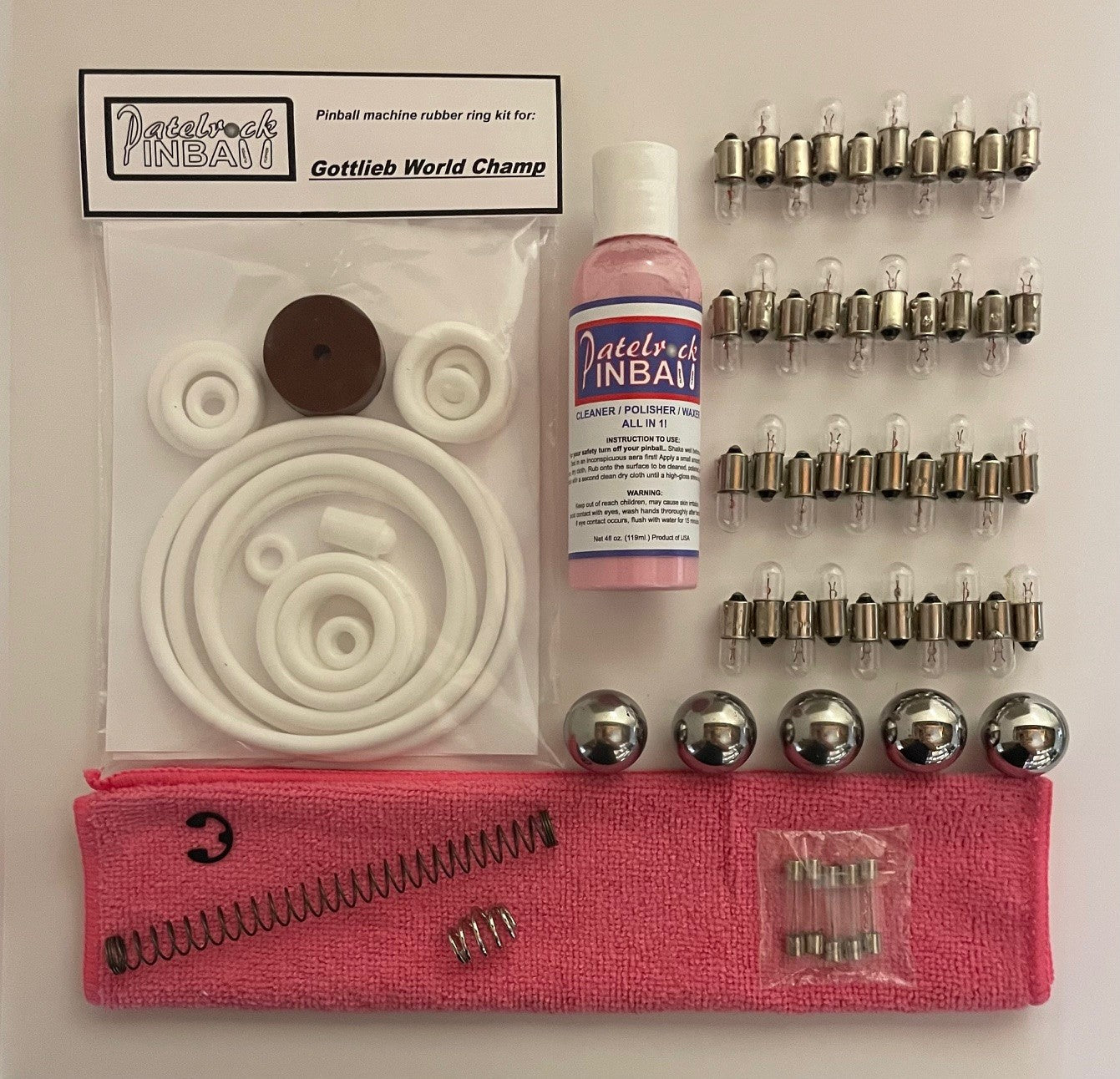 Gottlieb World Champ Pinball Machine Maintenance Kit
