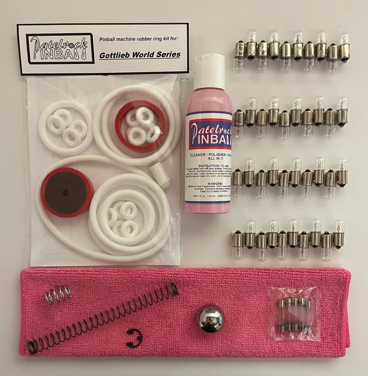 Gottlieb World Series Pinball Machine Maintenance Kit